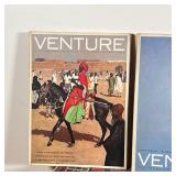 Venture travel magazine, including 4 hardcover issues and many issues with holographic cover images.