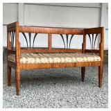 FINE BIEDERMEIER BENCH |  A very fine 19th century example of Biedermeier style, this bench features