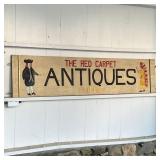 whimsical trade sign hung in his Chappaqua storefront for decades and shows a figure in colonial gar