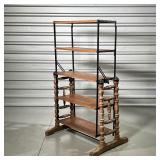 BRYAN NOVELTY CONVERTIBLE SHELF |  A rare find! Bryan Novelty metamorphic display shelving unit- a c