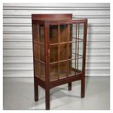 GRAND RAPIDS DISPLAY CABINET  | Of small size, with paneled glazed door and sides, interior with thr
