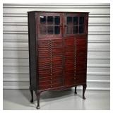 ANTIQUE SPECIMEN / DENTAL CABINET  | Labeled as a "collector
