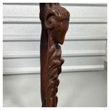 OCTAGONAL SIDE TABLE  | With sculpted apron over carved ram