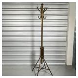 BRASS COAT RACK  | With four hooks - h. 71 in