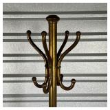 BRASS COAT RACK  | With four hooks - h. 71 in