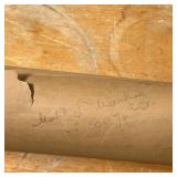 Inscribed on verso, "Second Award May 1928", showing a Japonisme paradise landscape with birds, lotu