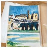 color and monochrome lithographs of watercolor paintings and drawings by Bailey - 13 x 10 in.