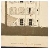 Maisons dans la cour, 1895; lithograph printed in 4 colors, actual size - w. 13 x h. 17 in. (sheet)
