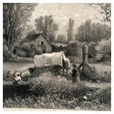 A.F. BELLOWS / J. DUTHIE ENGRAVING  | Pencil signed by James Duthie, trimmed at one end - w. 25 x h.