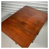 DROP LEAF TABLE  | With two drop sides and turned legs - 30 x 42 x 21 in.