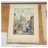 (8pc) ENGRAVINGS & LITHOGRAPHS  | Including two lithographs by Charles Huard, pencil signed - 19 x 1