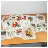 BOTANICAL WATERCOLORS & EPHEMERA | Including original watercolor paintings by G. Marshall (c. the 19