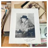 collection of paper ephemera, including photographs, engravings, and other ephemera, including histo