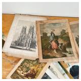 historical New York / Westchester County documents and photos, menu cards, playbills, etc - 13 x 10 