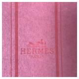 Hermes spiral bound alphabetical index and a red card stock staple-bound index - l. 5 x h. 7-1/4 in.