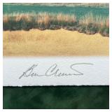 Photograph or lithograph print on fine paper, signed by Bill Coore and Ben Crenshaw; 24 x 12.75 in.