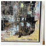 RENA DIANA (20TH CENTURY)  |  Collage with paint on canvas Signed and dated 2016 lower right w. 10-3