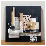 MADLYN GOLDMAN ASSEMBLAGE  |  Nightscape Assemblage on painted wood Signed, titled, and dated 2016 o