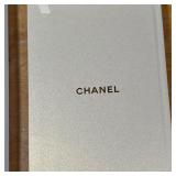 Fun notebook with plain and patterned pages, with a mounted lionhead on the cover, in original Chane