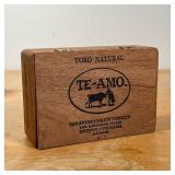 LOT DECORATIVE WOOD ITEMS  | Including a pair of smooth turned wood bowls (dia. 3-1/4 in.), a cigar 