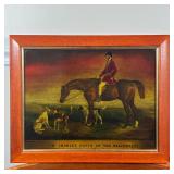 REPRODUCTION ANTIQUE POSTER  | Reproduction of antique equestrian engraving, showing M. Charles Davi