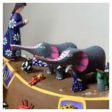 Mexican (Oaxaca) folk art carvings, Noah