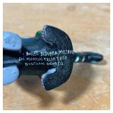 Mexican (Oaxaca) folk art, two carved and painted animal figures, including a cat and a dog, each si