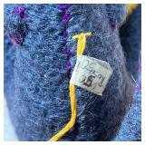 (2pc) STUFFED ANIMALS  | Handmade stuffed animal figures, dense, neither appearing to be signed - l.