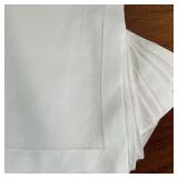 (20pc) LOT WHITE LINEN PLACEMATS  | White linen place mats - w. 18 x h. 13 in.