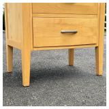 SEMANIER CHEST OF DRAWERS  | Solid wood construction all around, likely custom built, bowed front wi
