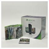 XBOX 360 KINECT & GAMES  | Including an XBox 360, Kinect attachment, one controller, and several gam