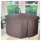 OCTAGONAL OUTDOOR TABLE COVER  | Protective cover for a table ~60-62 in. across