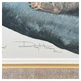 RAY HARM LITHOGRAPH  | "Gray Squirrel" pencil signed and ed. 1488/1500 lower margin - w. 34 x h. 38 