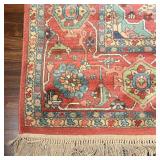 Serapi area carpet, design number 736, woven in USA, having an elegant pattern with desirable colors