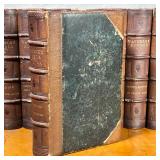 Abbotsford Edition: The Waverley Novels by Sir Walter Scott in 12 volumes, 1852, bound in half leath