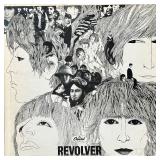 Vinyl record albums, including Revolver (T 2576), Yesterday Ant Today (T 2553), and Rubber Soul