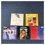 Wings: Wild Life and Back to the Egg; plus albums by Paul McCartney, including: Ram; Tug of War; and