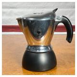 BIALETTI ESPRESSO MAKER  | "Mukka Express" espresso / cappuccino pot - h. 7.5 in.