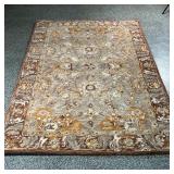 SAFAVIEH WOOL CARPET  | Grey-brown wool carpet from the Anatolia collection, with an overall pattern