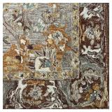 SAFAVIEH WOOL CARPET  | Grey-brown wool carpet from the Anatolia collection, with an overall pattern