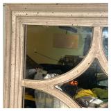 WINDOWPANE DECORATIVE MIRROR  | Mirror under a light-washed decorative "window" frame, can hang vert