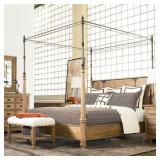 THOMASVILLE CANOPY BED  | From the "Reinventions" bedroom line by Thomasville, a rustic style queen-