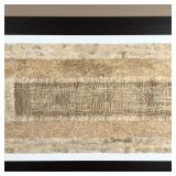 Amate paper with woven fibers, made by the Oaxacan Indians from the Pahuatlan Puebla, framed - l. 81