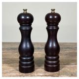 PEUGEOT SALT & PEPPER MILL  | Dark wood salt & pepper grinders - h. 8.75 in.