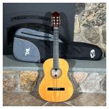 NYLON STRING GUITAR  | "Montana" guitar with a soft TKL case - l. 39 in. (overall)