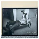 MARILYN MONROE LIFTING PRINT | Art print of a photograph by Philippe Halsman of Marilyn Monroe lifti