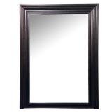 LARGE WOOD FRAMED MIRROR  | w. 31.75 x h. 43.5 in. (in frame)