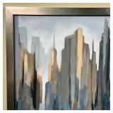 Giclee print on canvas from Z Gallerie "V Lang Midtown Skyline"abstract city skyline - w. 43 x h. 33