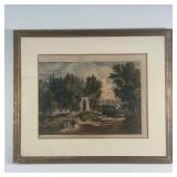 CURRIER & IVES STYLE PRINT  |  Loose in the frame, title, maker, etc. not visible, color engraving o