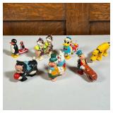 (7pc) GROUP PLASTIC DISNEY WALKING TOYS  